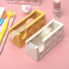 Tape Cutter Office Supplies Desktop Tape Holder Storage Base