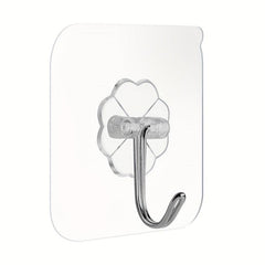 40 Adhesive Hooks Heavy Duty Practical Wall Hanging Transparent Seamless Hooks
