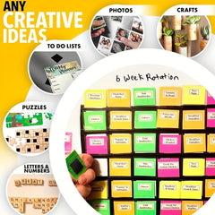 112pcs Adhesive Magnetic Squares Flexible Sticky Magnets Peel & Stick Sheets