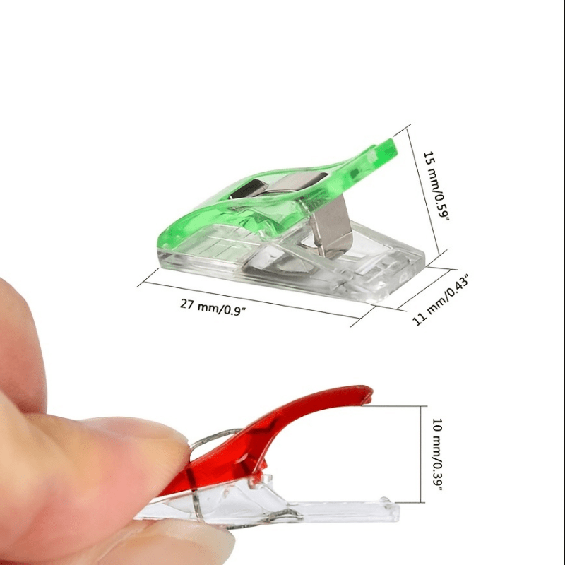 Plastic Clamps Fixed Scale Clamps Office Snack Sewing Patchwork Clamps