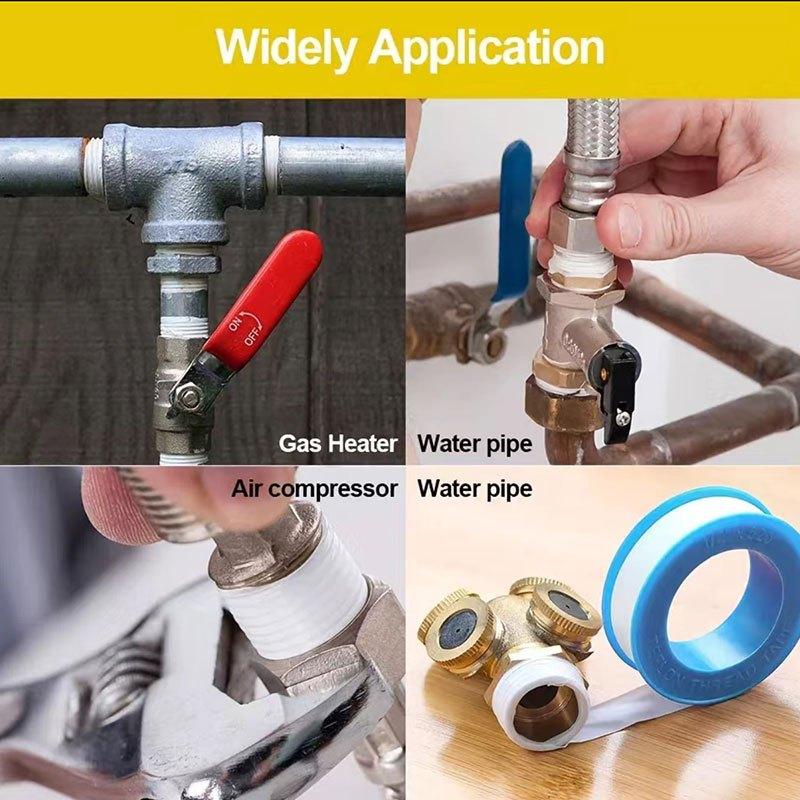 5pcs Plumbing Fitting Thread Seal Tape PTFE Water Pipe Sealing