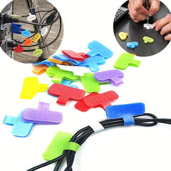 8 Pack Hook And Loop Stickers for Cable Network Classification