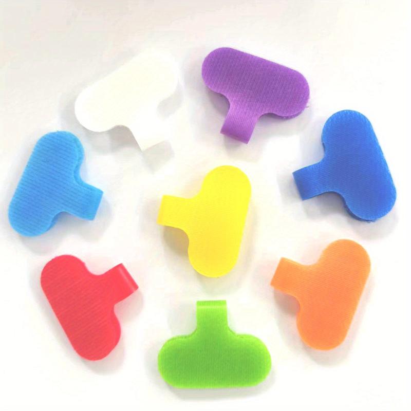 8 Pack Hook And Loop Stickers for Cable Network Classification