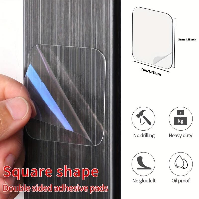 120pcs Double Sided Tape Transparent Strips for Posters & Carpets