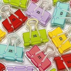 5pc Cartoon Binder Clips for Home Office Teacher Kitchen
