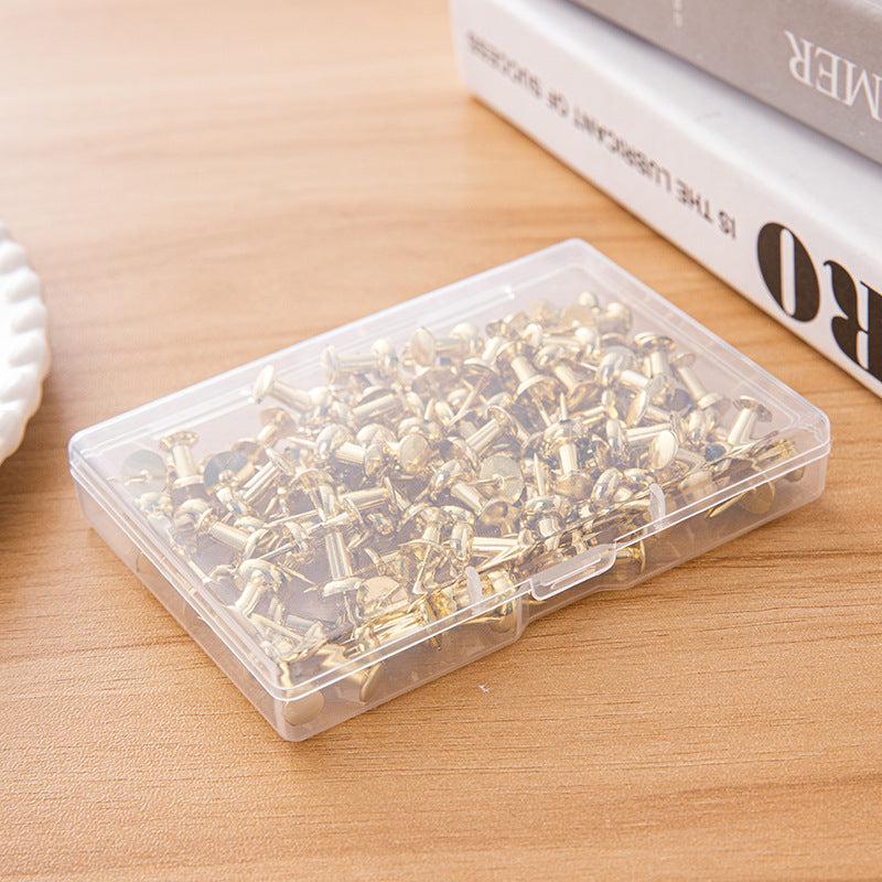 50pcs Electroplated Golden Push Pin Photo Wall Nail