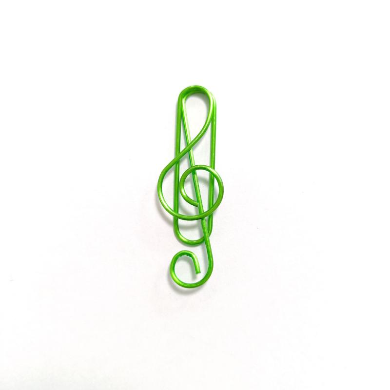 10pcs Colorful Music Paper Clips Bookmark Notes Clips