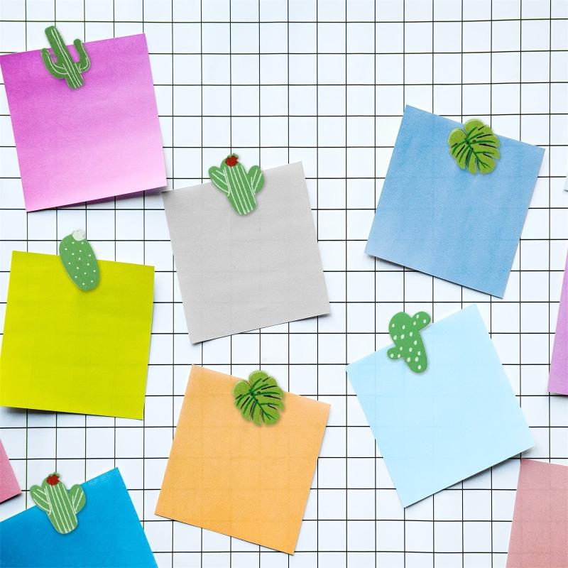 30pcs Cactus Palm Leaves Wooden Push Pins for Photos Maps Bulletin Boards & Cork