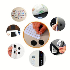 1000 Pairs 1.5cm Self Adhesive Dots Sticky Back Coin Nylon Hook And Loop Dots