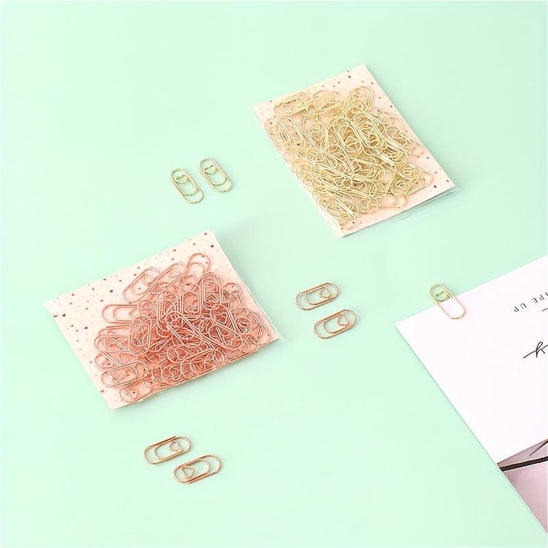 50pcs Paper Clips For Office School Home Desk Organizers Bookmark Clip