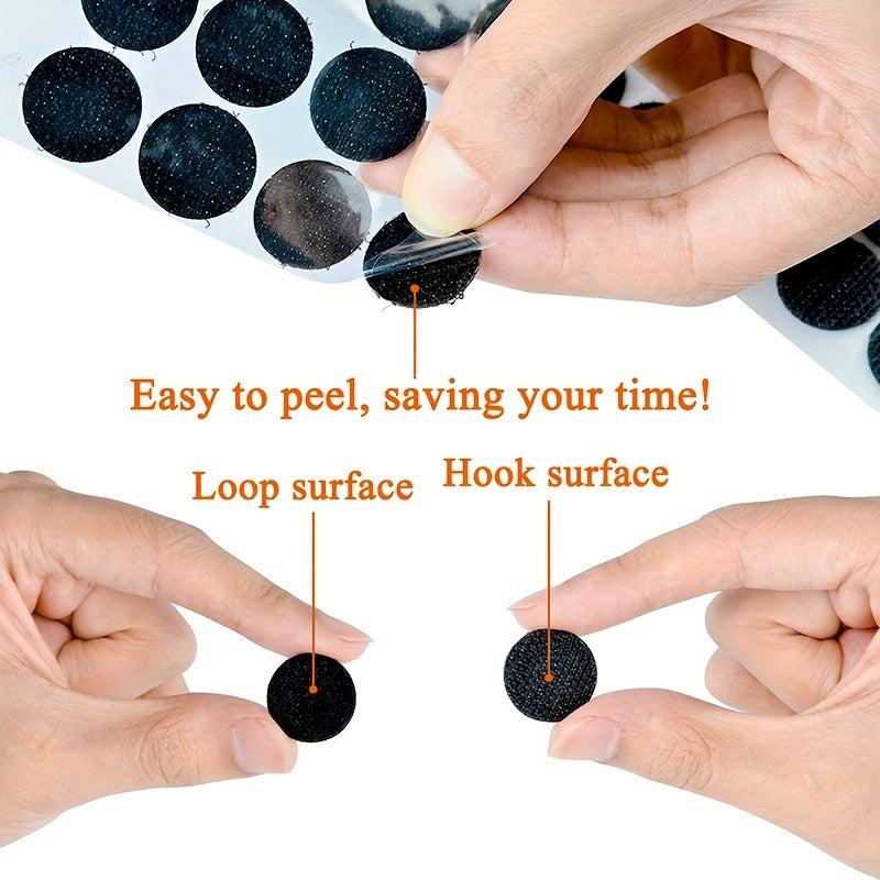 200pcs 0.59 Self Adhesive Dots Classroom Hook & Loop Tape Sticky Back