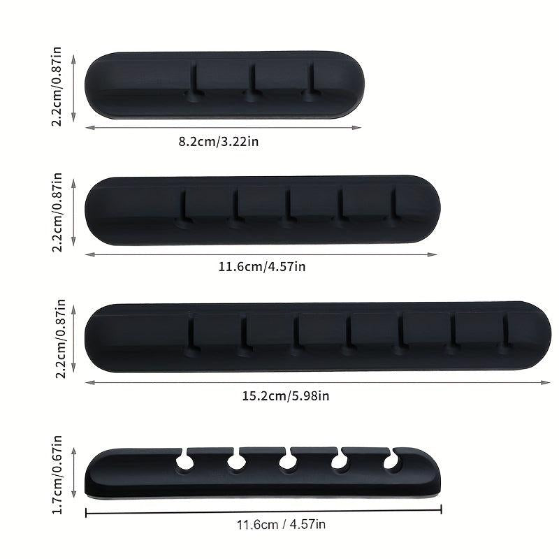 Silicone Cable Organizer Clip Adhesive Cable Hooks Earphone Holder