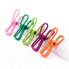 10pcs Office Invoice Clip Card Paper Clip Multifunctional Storage Message Folder