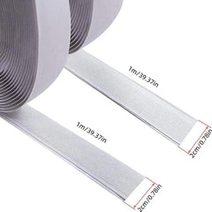 1pc Hook And Loop Tape Strips Adhesive Nylon Self Heavy Duty Strips Home Office