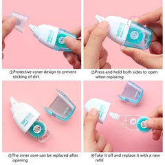 2pcs Double Sided Adhesive Dots Roller Glue Tape Dispenser Sticks