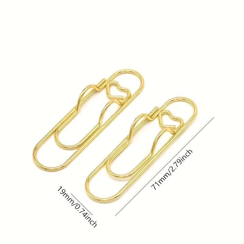 5pcs Metal Pen Clips for Notebooks Paper Clip Stationery Tool