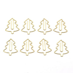 20pcs Christmas Tree Mix Colors Metal Paper Clips Envelope Bookmarks