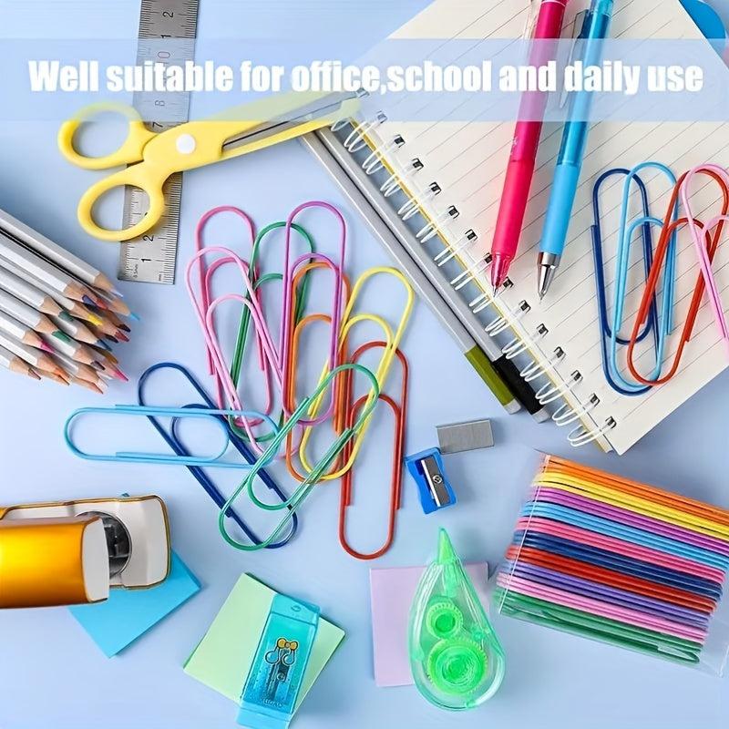 Assorted Binders & Paper Clips for Organized Office