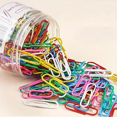Assorted Binders & Paper Clips for Organized Office