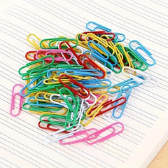 Assorted Binders & Paper Clips for Organized Office