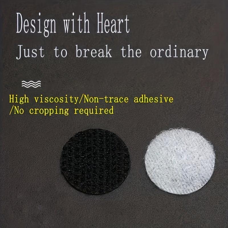 Self Adhesive Dot 200 Pcs 1 Diameter Sticky Back Hook And Loop Coins