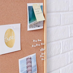 50pcs Transparent Cork Nails for Art, Wooden Board, Office Message
