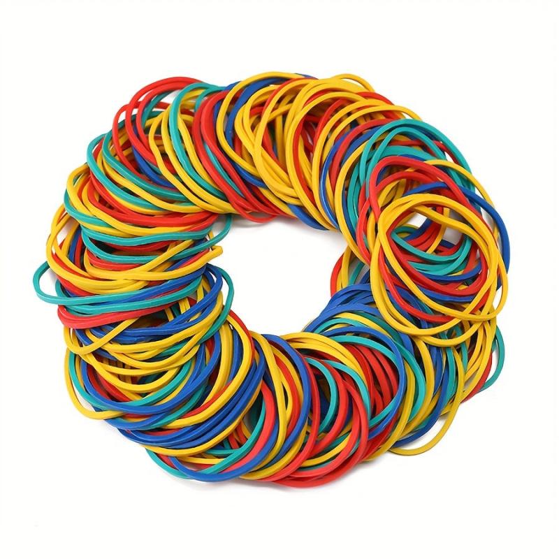 50mm Rubber Bands 200pcs Bag Multiple Colors