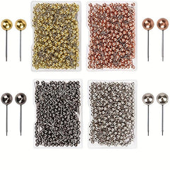 800pcs Colored Map Tacks Push Pins Stainless Steel Pin