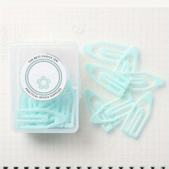 20pcs Macaron Boat Type Paper Clip Small Fresh Creative Box Size Pin Metal