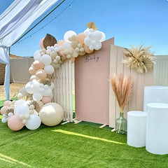 133pcs Cream Beige Balloon Garland Arch Kit for Weddings Birthdays Baby Showers