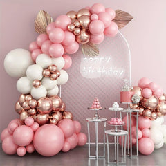 Pink Balloon Garland Arch Kit - Wedding Birthday Graduation Anniversary