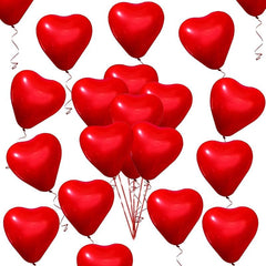 20pcs Heart Balloon Red Pink Latex Love Balloon Party Decoration