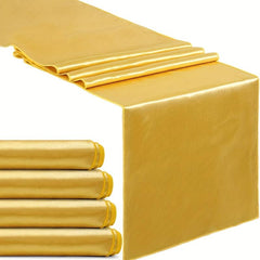 Golden Satin Table Runner 30x274cm Wedding Decor