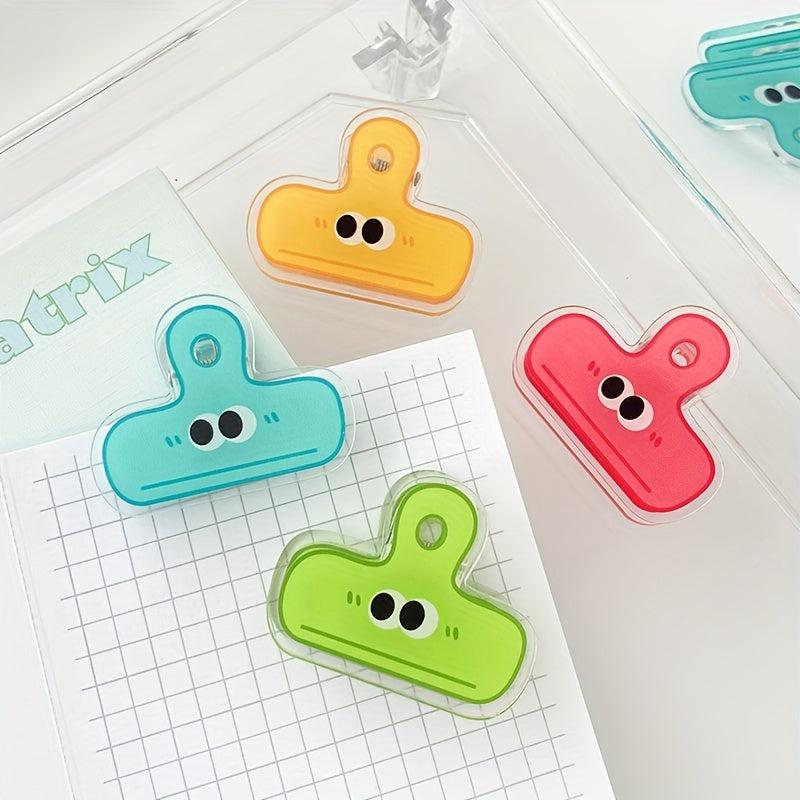 5pcs Long Tail Clips Acrylic Binder Clip Photo Holder Tickets Organizer