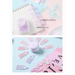 Decorative Pastel Clips for Home, Office, Work or Weddings