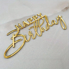 Happy Birthday Cake Side Acrylic Decoration Butterfly Cake Decoration
