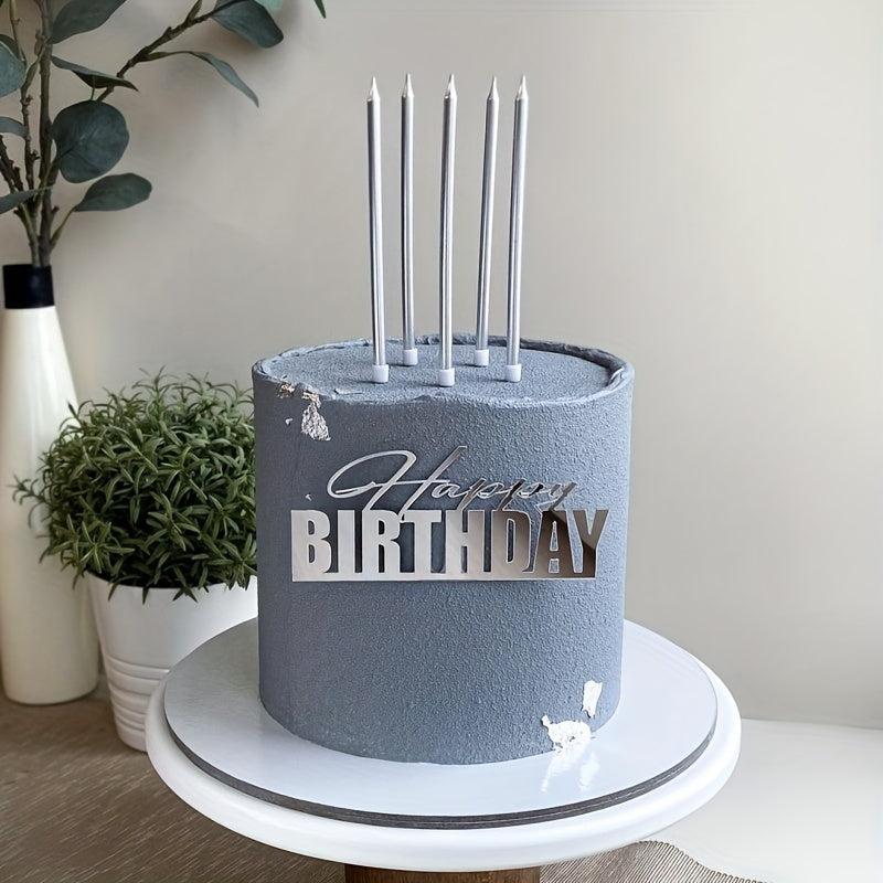 Happy Birthday Cake Side Acrylic Decoration Butterfly Cake Decoration