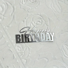 Happy Birthday Cake Side Acrylic Decoration Butterfly Cake Decoration