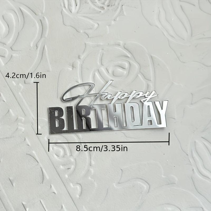 Happy Birthday Cake Side Acrylic Decoration Butterfly Cake Decoration