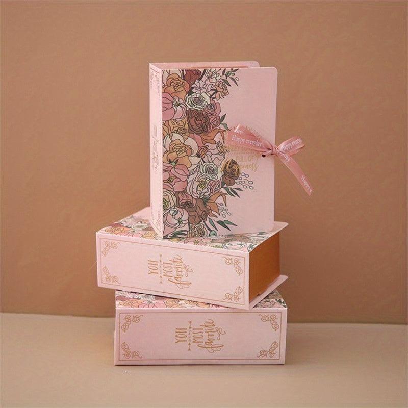 5pcs Antique Magic Book Cardboard Candy Chocolate Gift Packaging Box