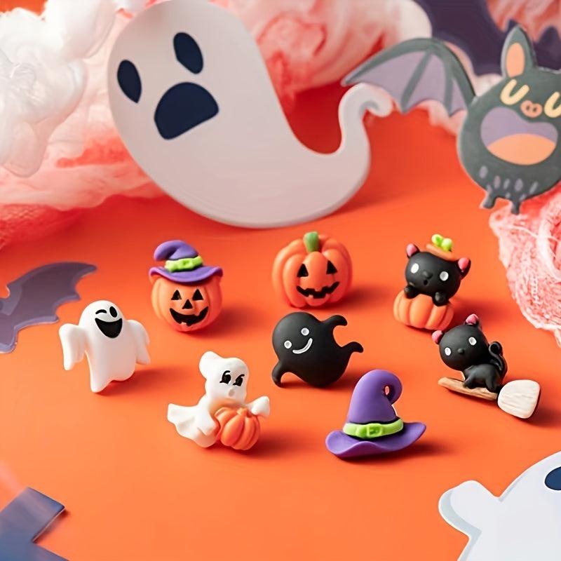 32pc Halloween Thumbtacks Pumpkin Cat Ghost Witch Push Pins