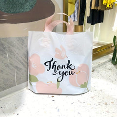 5pcs Flower Print Gift Bags Thank You Bags for Parties Summer B