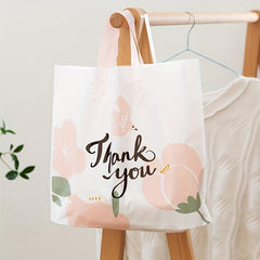 5pcs Flower Print Gift Bags Thank You Bags for Parties Summer B