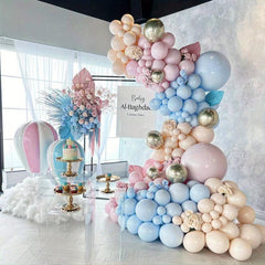 Gender Reveal Balloon Arch Pink & Garland Kit Pastel Party Decoration