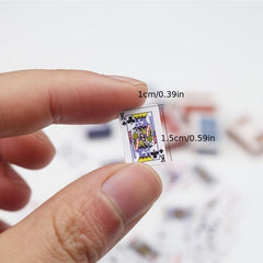 4pcs Mini Small Poker Cards Props Party Self teaching Unusual Items