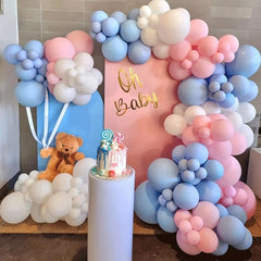 Pink Balloon Garland Arch Kit 122Pcs Gender Reveal Decorations