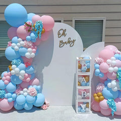 Pink Balloon Garland Arch Kit 122Pcs Gender Reveal Decorations