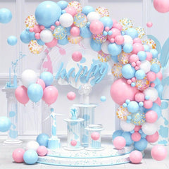 Pink Balloon Garland Arch Kit 122Pcs Gender Reveal Decorations