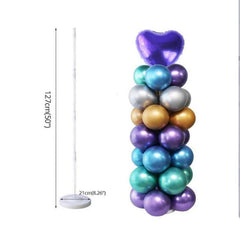 Four Column Balloon Table Decoration
