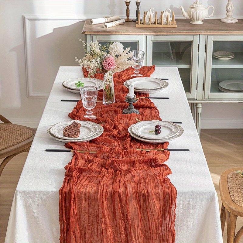 Boho Cheese Cloth Table Runner for Weddings and Parties